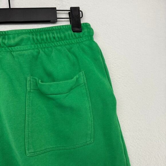 Jordan Shorts men's Small Green Cotton Sweat Jumpman Logo Spellout Air Pockets - Picture 7 of 9